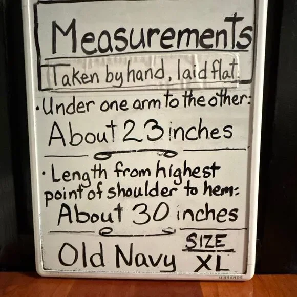 Old Navy The Boyfriend Shirt XL blue & pink plaid soft flannel cotton 1 pocket b - Picture 9 of 9